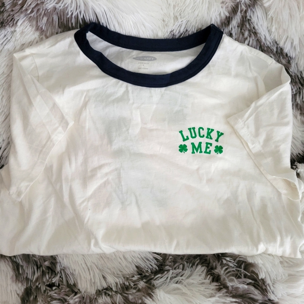 Graphic ringer Tee